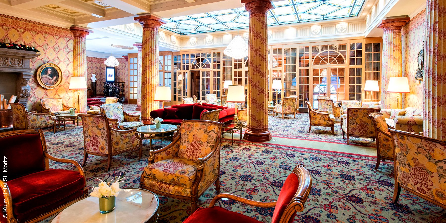 Kulm Hotel | St. Moritz | Lobby | luxuszeit.com