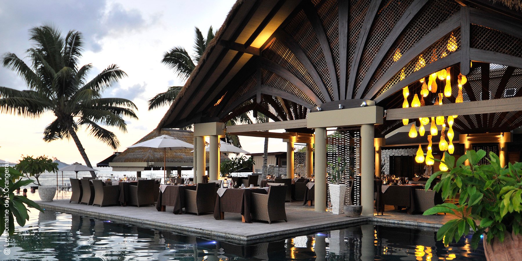 Le Domaine de L'Orangeraie | Seychellen | Restaurant Terrasse | luxuszeit.com