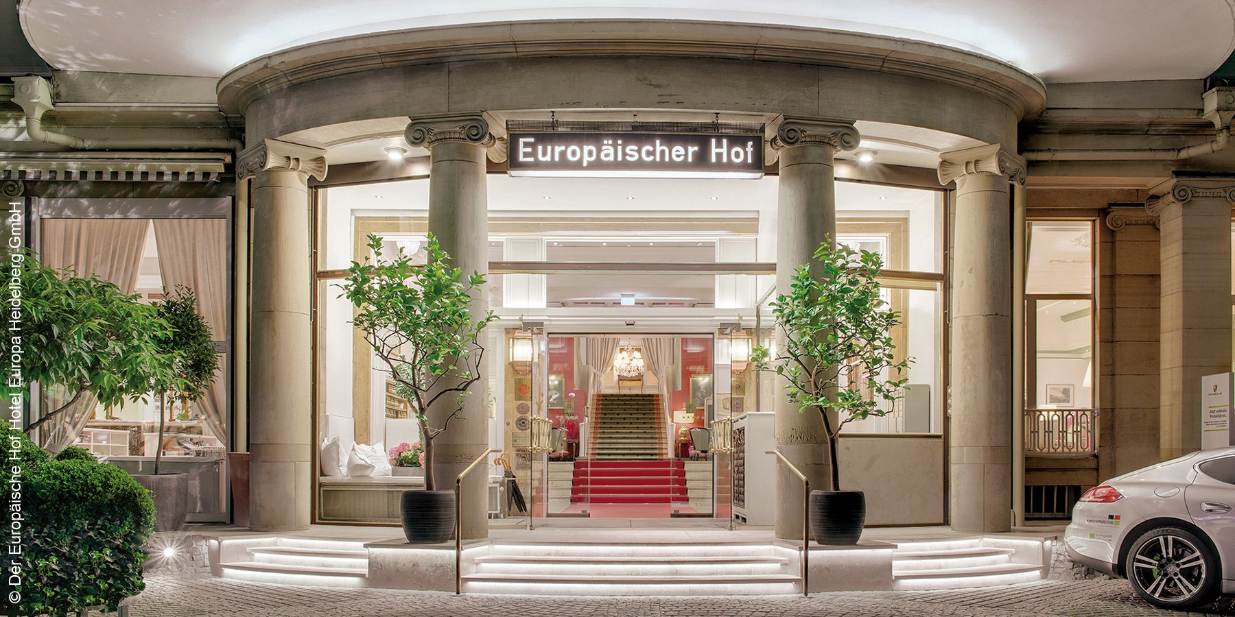 Europäischer Hof | Heidelberg | Eingangsbereich | luxuszeit.com