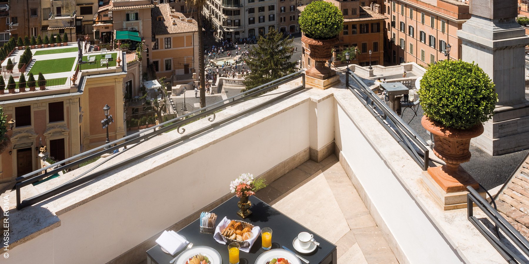 Hotel Hassler | Rom | Terrasse | luxuszeit.com