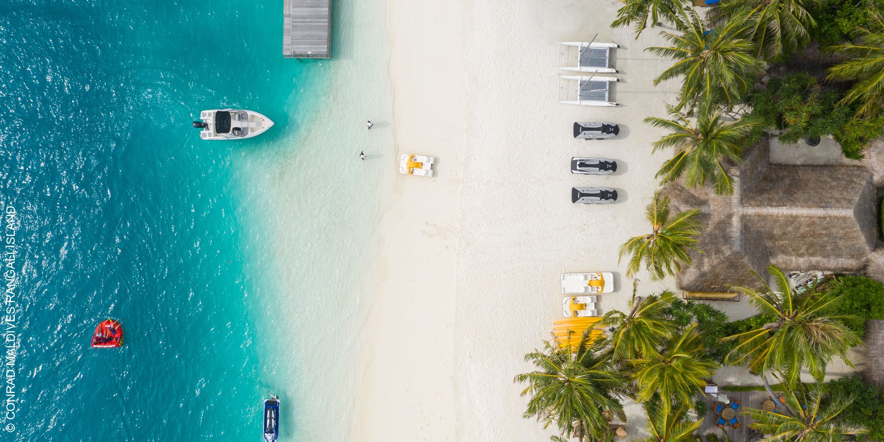 Conrad Maldives Rangali Island | Malediven | Luftaufnahme | luxuszeit.com
