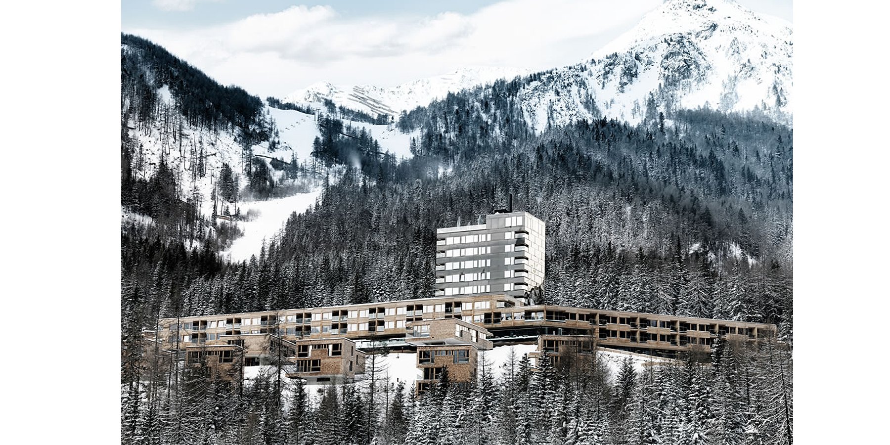 Gradonna Mountain Resort | Châlets & Hotel | Kals am Großglockner | Aussenansicht Winter | luxuszeit.com