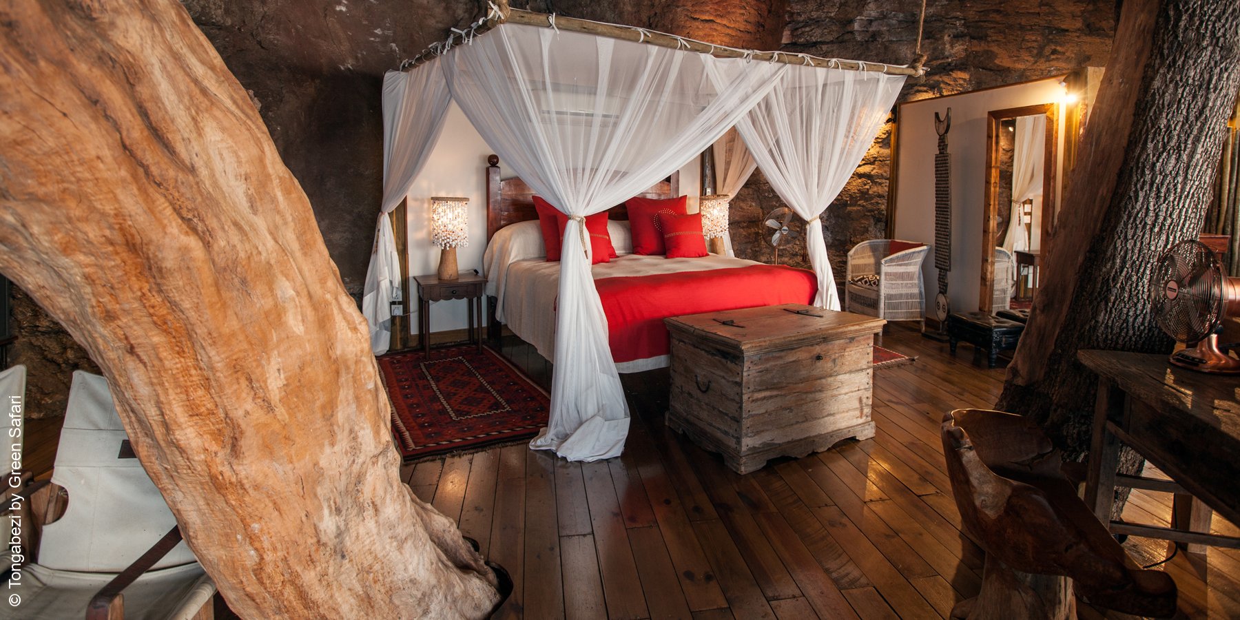 Tongabezi Lodge | Livingstone | Zimmer mit Bäumen | luxuszeit.com