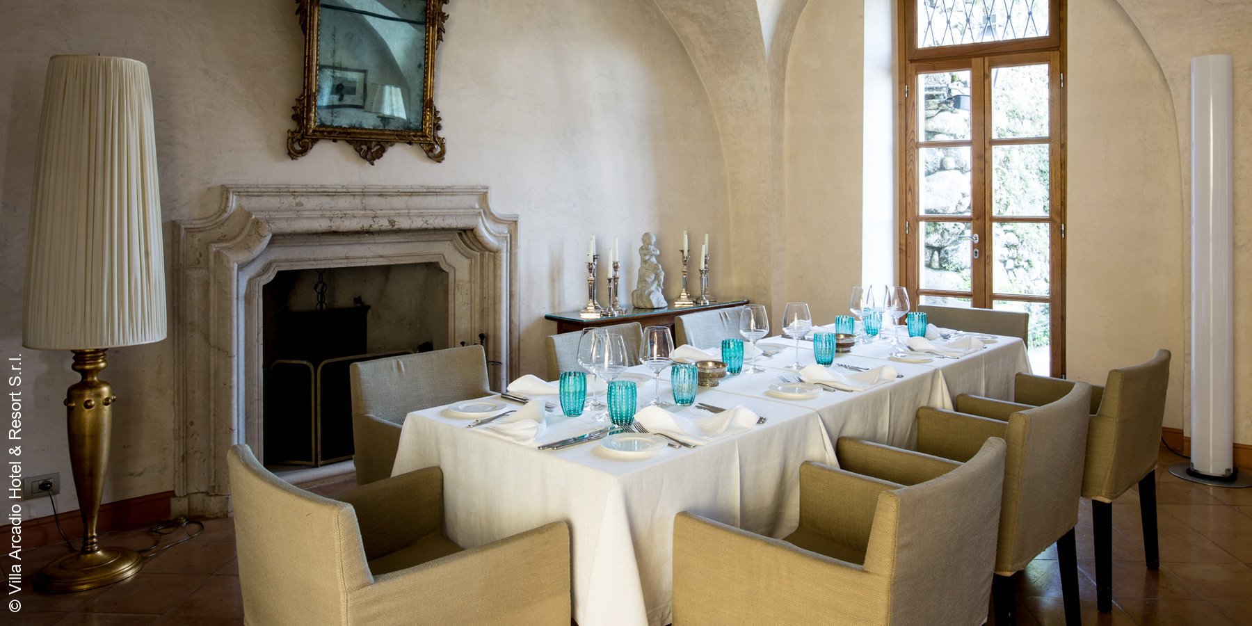Hotel Villa Arcadio | Salò | Gardasee | Restaurant Interieur | luxuszeit.com