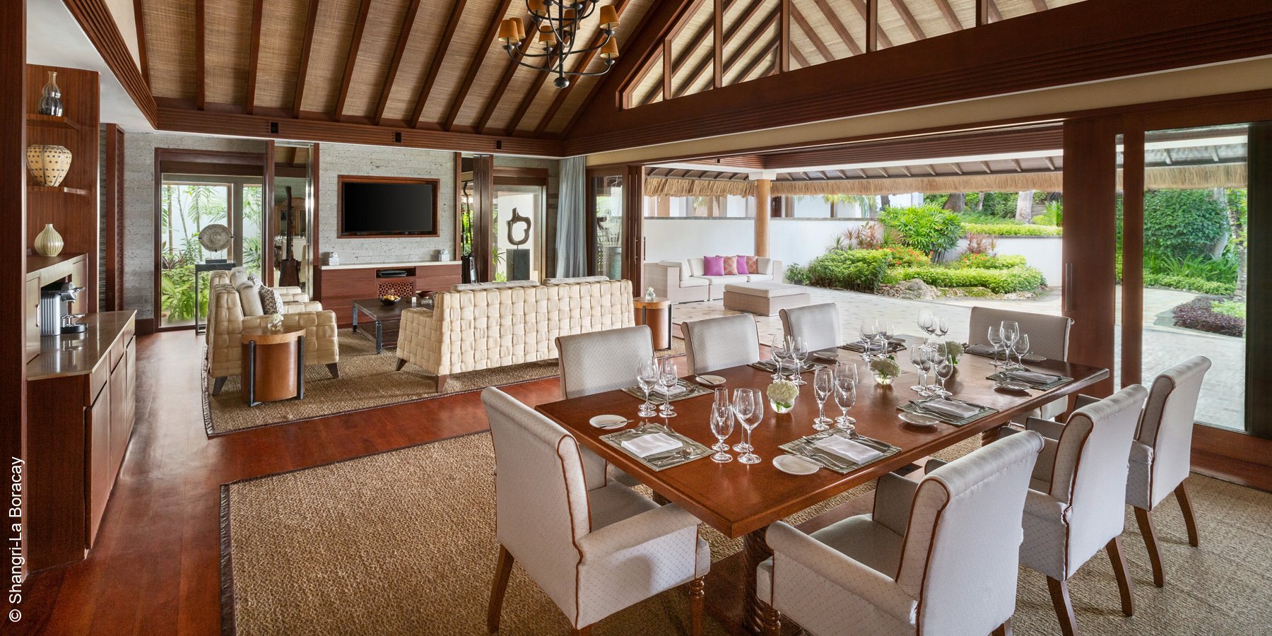 Shangri-Las Boracay Resort & Spa | Boracay Island | Esszimmer der Presidential Villa | luxuszeit.com