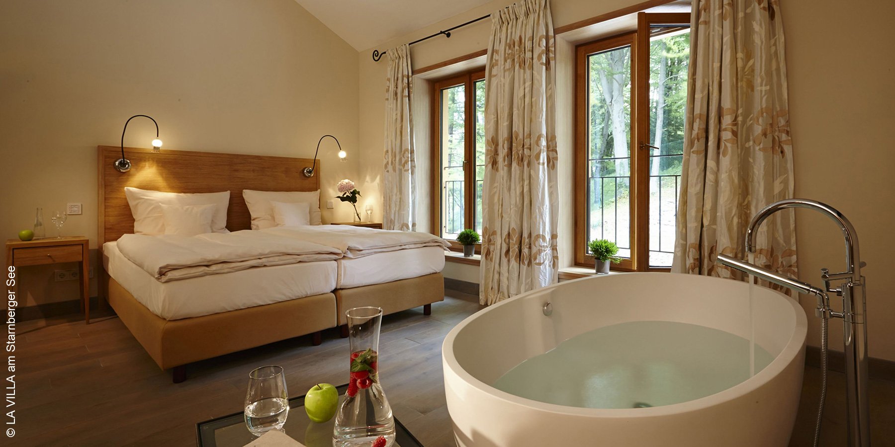 LA VILLA | Pöcking am Starnberger See | Zimmer mit Badewanne | luxuszeit.com